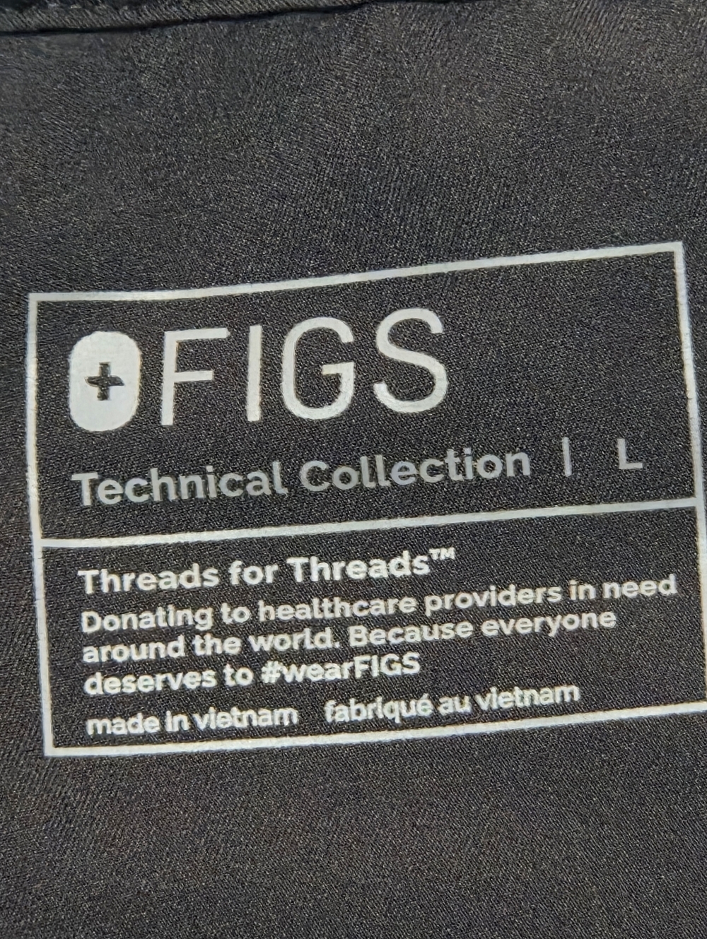 Figs Technical Collection Scrub Pants Black Large - Picture 7 of 8